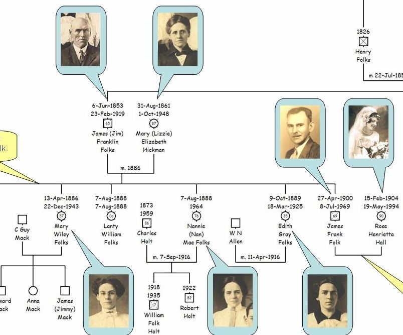 example of a 3 generation genogram